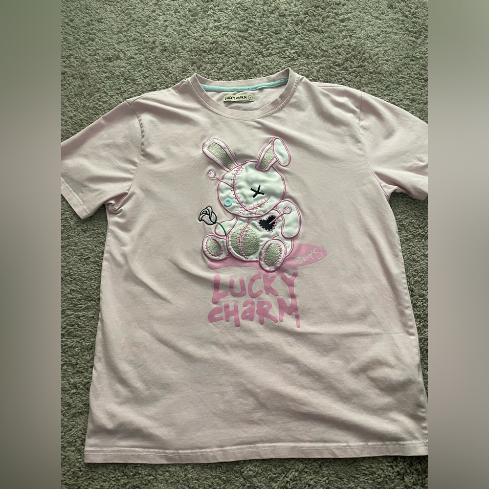 Lucky Charms pink bunny t shirt
